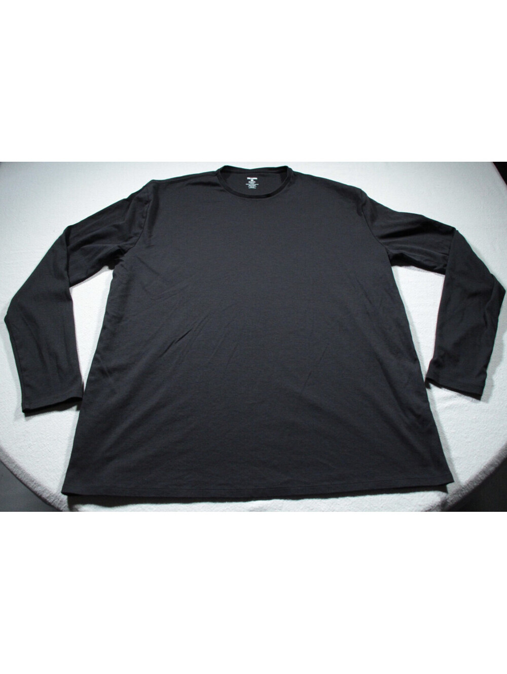 True Classic Prima Crew T-Shirt 2XL Men's Shirt Black Long Sleeve